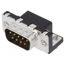 Conector D-Sub 9 PIN Soclu Tată PCB 90° | Electronic-mag.ro | Componente Electronice