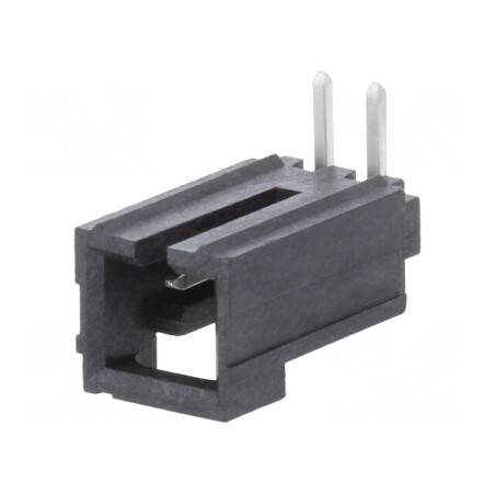 Soclu Cablu-Placă 2,54mm 2 PIN THT Cositorit | Electronic-mag.ro | Componente Electronice