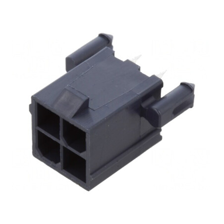 Soclu Cablu-Placă Mini-Fit Jr 4,2mm 4 PIN Glow-Wire THT | Electronic-mag.ro | Componente Electronice