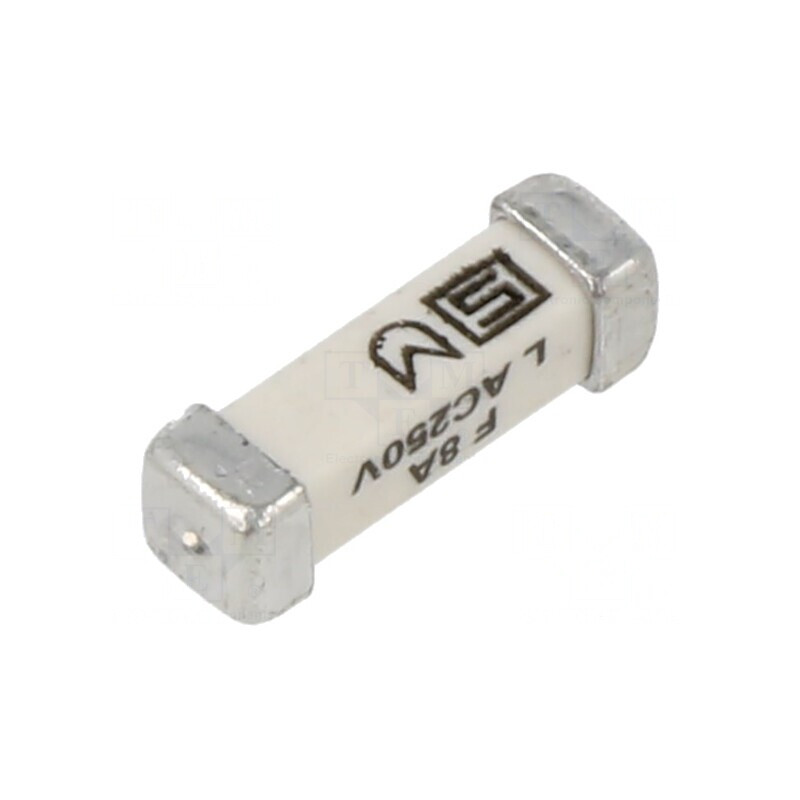 Siguranţă Ardere Rapidă 8A 250VAC 125VDC SMD Cupru | Electronic-mag.ro | Componente Electronice