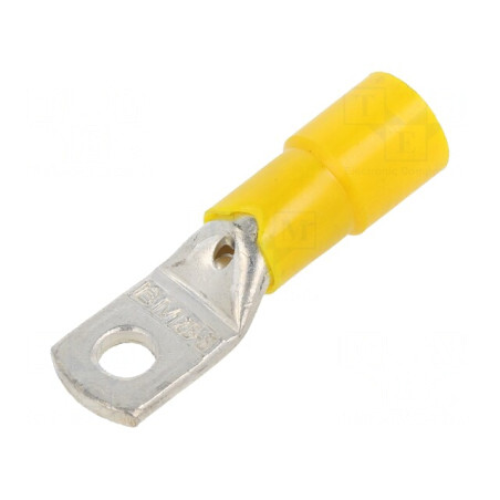 Vârf Inelar Tubular M6 6.3mm 25mm2 Crimpat Cupru | Electronic-mag.ro | Componente Electronice