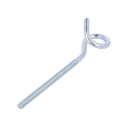 Cârlig Inelar Oțel Zincat 120mm 75mm Filet | Electronic-mag.ro | Componente Electronice
