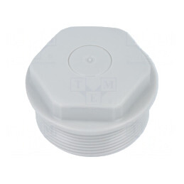 Capac de protecție IP54 polietilenă gri M40 | Electronic-mag.ro | Componente Electronice