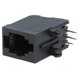 Soclu RJ9 4P4C THT în Unghi Cat 5 | Electronic-mag.ro | Componente Electronice