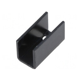 Radiator Negru 25x12x15mm TO126 | Electronic-mag.ro | Componente Electronice