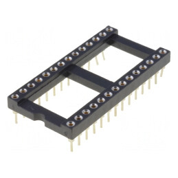 Soclu DIP28 pentru Circuite Integrate, 2.54mm THT | Electronic-mag.ro | Componente Electronice