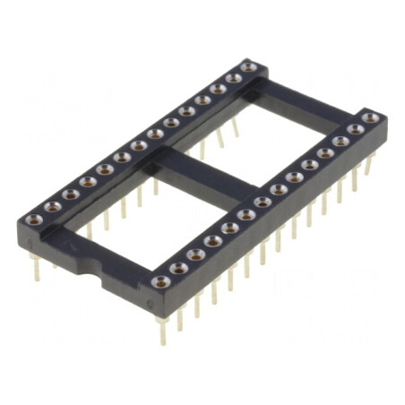 Soclu DIP28 pentru Circuite Integrate, 2.54mm THT | Electronic-mag.ro | Componente Electronice