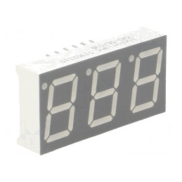 Afișaj LED 7 Segmente 14,2mm 3 Roșu Catod | Electronic-mag.ro | Componente Electronice