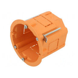 Carcasă Doză Electrică Ø 60mm în Perete Portocalie | Electronic-mag.ro | Componente Electronice