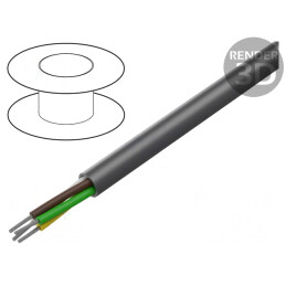 Cablu LiYY 4x26AWG Neecranat 300V Gri Închis | Electronic-mag.ro | Componente Electronice