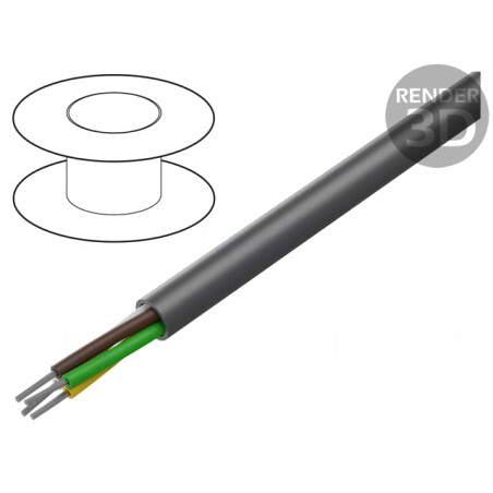 Cablu LiYY 4x26AWG Neecranat 300V Gri Închis | Electronic-mag.ro | Componente Electronice