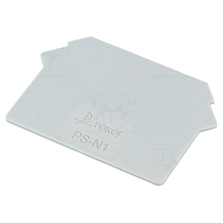 Placă extremitate gri 1mm poliamidă UL94V-0 | Electronic-mag.ro | Componente Electronice