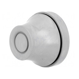 Manșon gri 29mm pentru panou 1-4mm din gumă | Electronic-mag.ro | Componente Electronice