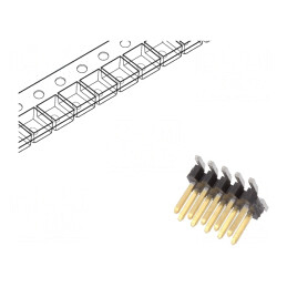 Conector pini 10 pini verticali SMT Minitek127® | Electronic-mag.ro | Componente Electronice