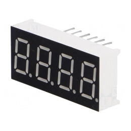 Afișaj LED 7 Segmente Verde 4 Digiti | Electronic-mag.ro | Componente Electronice