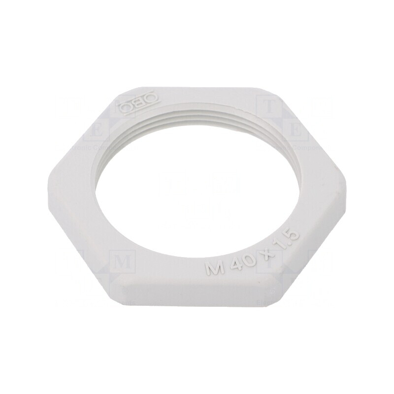 Piuliță poliamidă M40 7mm 50mm gri deschis 1,5 | Electronic-mag.ro | Componente Electronice