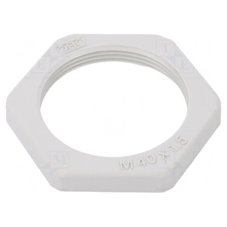 Piuliță poliamidă M40 7mm 50mm gri deschis 1,5 | Electronic-mag.ro | Componente Electronice