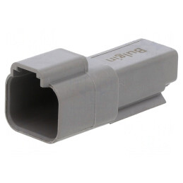 Conector cablu-cablu PX0 tată mufă PIN 2 gri IP68