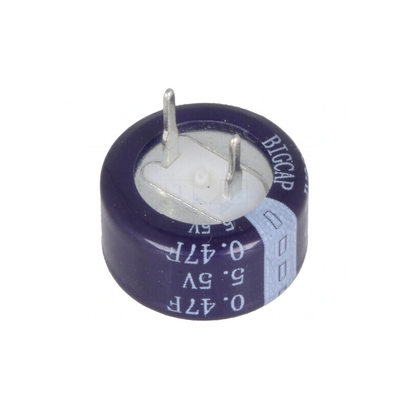 Supercondensator THT 0,47F 5,5V 13,5x7,3mm | Electronic-mag.ro | Componente Electronice
