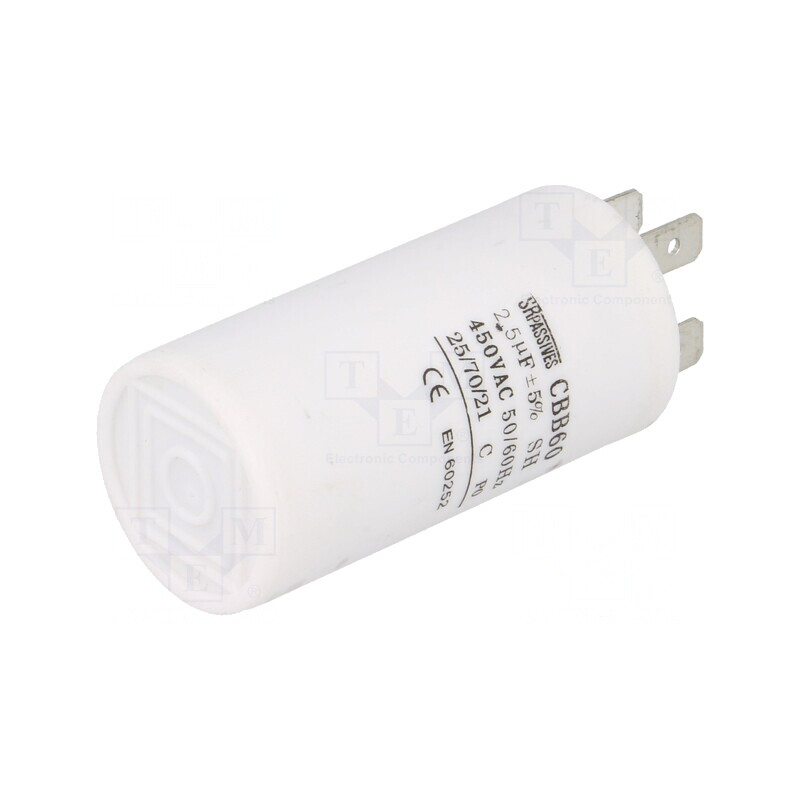 Condensator pentru Motoare 2,5uF 450V | Electronic-mag.ro | Componente Electronice