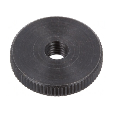 Buton reglare oțel 20mm M5 DIN 467 | Electronic-mag.ro | Componente Electronice