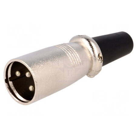 Mufă XLR Tată 3 Pin Drept pe Cabluri | Electronic-mag.ro | Componente Electronice