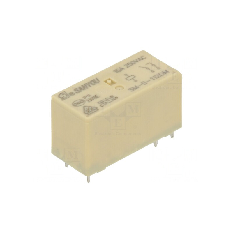 Releu Electromagnetic SPST-NO 12VDC 16A/250VAC THT | Electronic-mag.ro | Componente Electronice