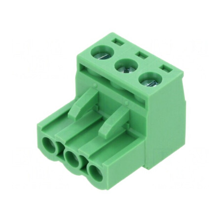 Regletă Conexiuni Deconectabilă 3 Piste 5,08mm Drept Mufă | Electronic-mag.ro | Componente Electronice