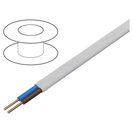 Cablu YDY 2x1,5mm2 alb 100m | Electronic-mag.ro | Componente Electronice