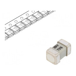 Siguranță întârziată 315mA 250V SMD ceramică alamă | Electronic-mag.ro | Componente Electronice