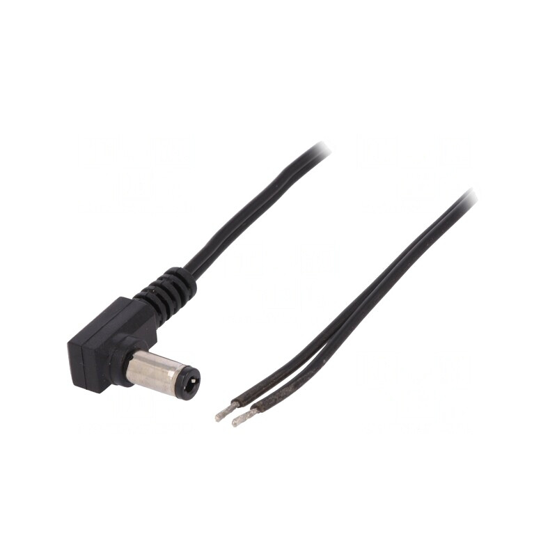 Cablu Alimentare DC 5,5/2,5 Negru 0,23m | Electronic-mag.ro | Componente Electronice