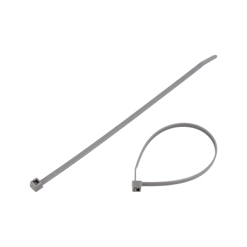 Colier de strângere poliamidă 200mm 4,6mm gri | Electronic-mag.ro | Componente Electronice