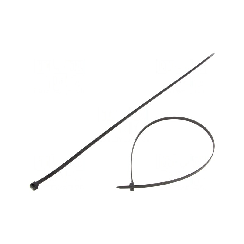 Colier de strângere negru 600mm x 7,62mm | Electronic-mag.ro | Componente Electronice