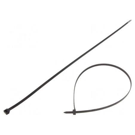 Colier de strângere negru 600mm x 7,62mm | Electronic-mag.ro | Componente Electronice