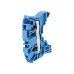 Conector de Îmbinare pentru Șine 0,5-4mm2 1 Pista 2 Borne Albastru SNK | Electronic-mag.ro | Componente Electronice