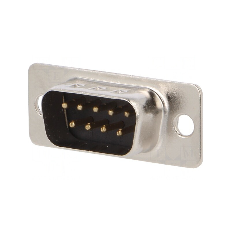 D-Sub 9-Pin Tată Lipire Placare Aur 3A | Electronic-mag.ro | Componente Electronice