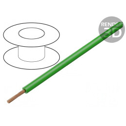 Cablu Flexibil PVC Verde 0,25mm 100m 300V