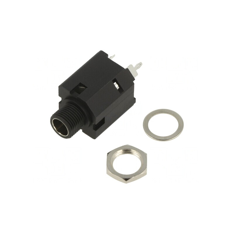 Soclu Jack 6,3mm Stereo THT Cositorit | Electronic-mag.ro | Componente Electronice
