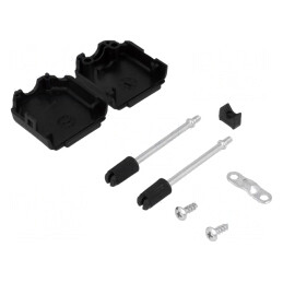 Carcasă pentru conectori D-Sub 9pin și D-Sub HD 15pin | Electronic-mag.ro | Componente Electronice