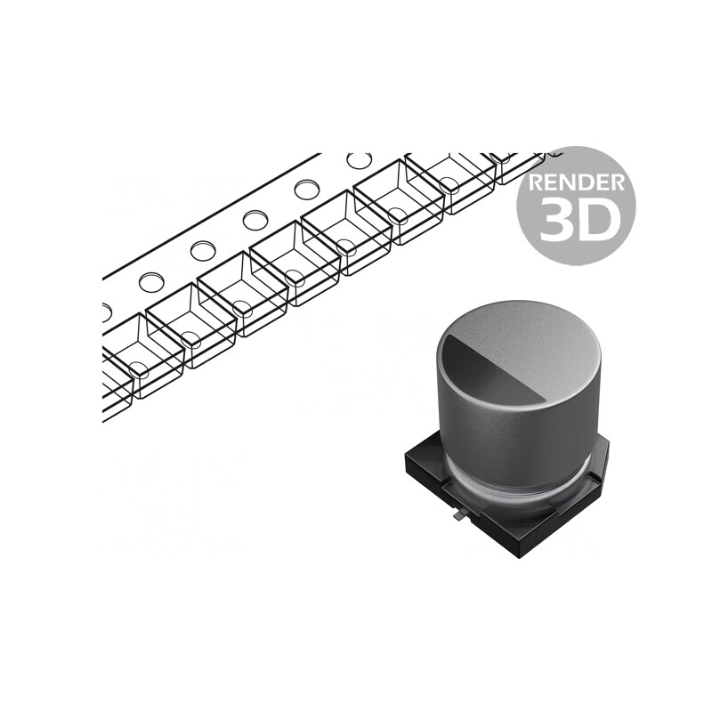 Condensator Electrolitic 330uF 50V SMD Low ESR | Electronic-mag.ro | Componente Electronice