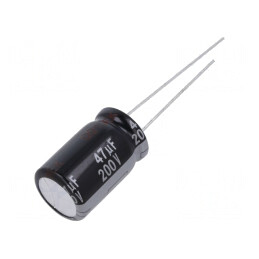 Condensator electrolitic THT 47uF 200VDC | Electronic-mag.ro | Componente Electronice