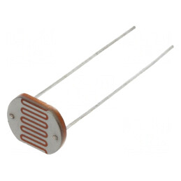 Fotorezistor; 250mW; 4÷10kΩ; 560nm; THT; 250VDC; ØLED: 12mm