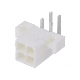 Soclu cablu-placă Mini-Fit Jr 4,2mm 4 pini THT | Electronic-mag.ro | Componente Electronice
