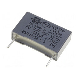 Condensator cu Polipropilenă 1,5uF THT 32x13x22mm ±10% | Electronic-mag.ro | Componente Electronice