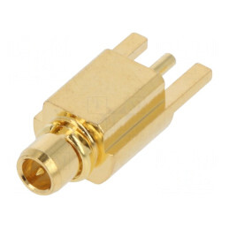 Conector MMCX Mamă 50Ω PTFE Aurit