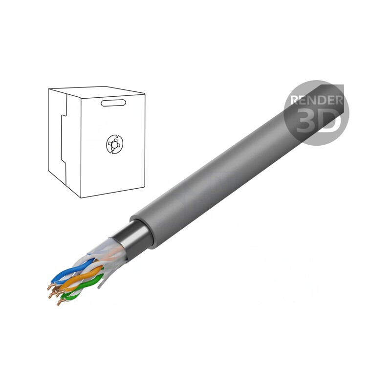 Cablu de Date BiTLAN F/UTP Cat6 23AWG Cu | Electronic-mag.ro | Componente Electronice
