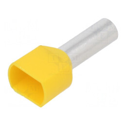 Tub de Capăt Izolat Dublu Cupru 10mm² 14mm | Electronic-mag.ro | Componente Electronice