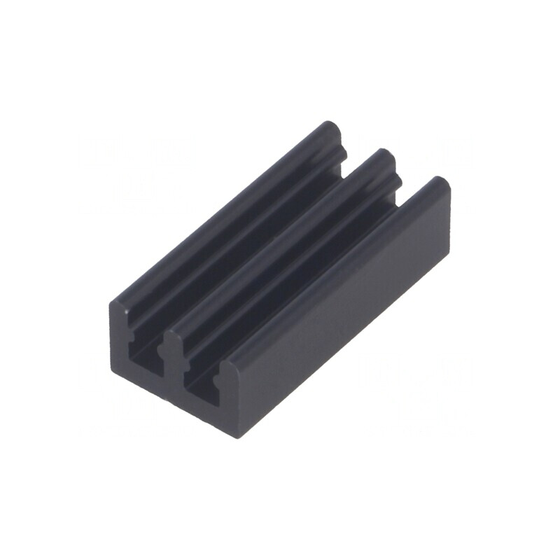 Radiator Extrudat Negru Aluminiu 21x10x6mm | Electronic-mag.ro | Componente Electronice