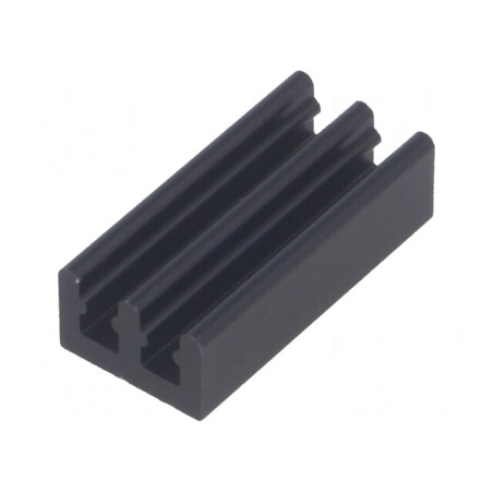Radiator Extrudat Negru Aluminiu 21x10x6mm | Electronic-mag.ro | Componente Electronice