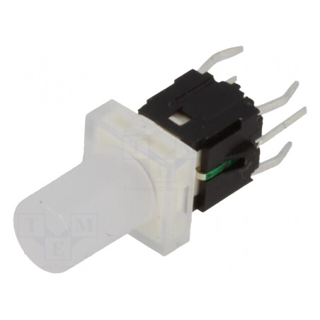 Comutator Tastatură SPST-NO cu LED Incolor 12V 0.05A | Electronic-mag.ro | Componente Electronice